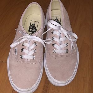 Light pink suede vans